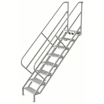 Tri-Arc 8-Step Stair Unit, 24" wide, 10" top step, 24" wide steps, 450 lb capacity