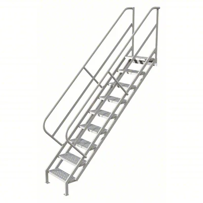 Tri-Arc 9-Step Stair Unit, 24" wide, 10" top step, 24" wide steps, 450 lb capacity