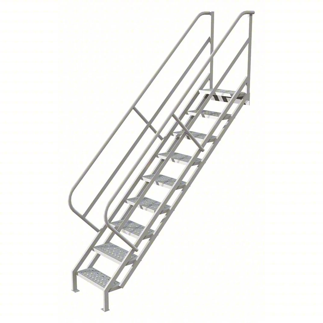 Tri-Arc 9-Step Stair Unit, 24" wide, 10" top step, 24" wide steps, 450 lb capacity