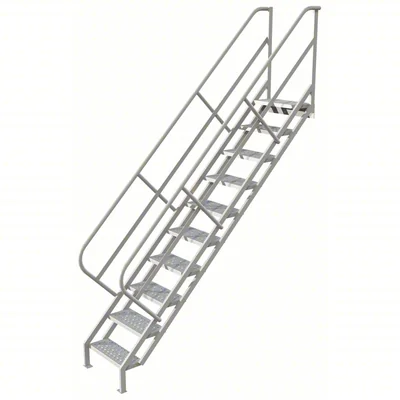 Tri-Arc 10-Step Stair Unit, 24" wide, 10" top step, 24" wide steps, 450 lb capacity