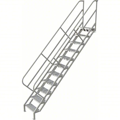 Tri-Arc 11-Step Stair Unit, 24" wide, 10" top step, 24" wide steps, 450 lb capacity
