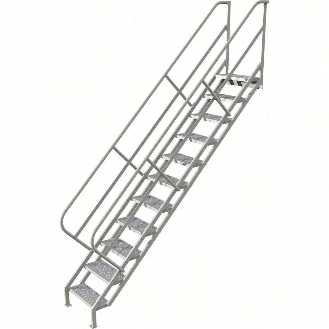 Tri-Arc 11-Step Stair Unit, 24" wide, 10" top step, 24" wide steps, 450 lb capacity