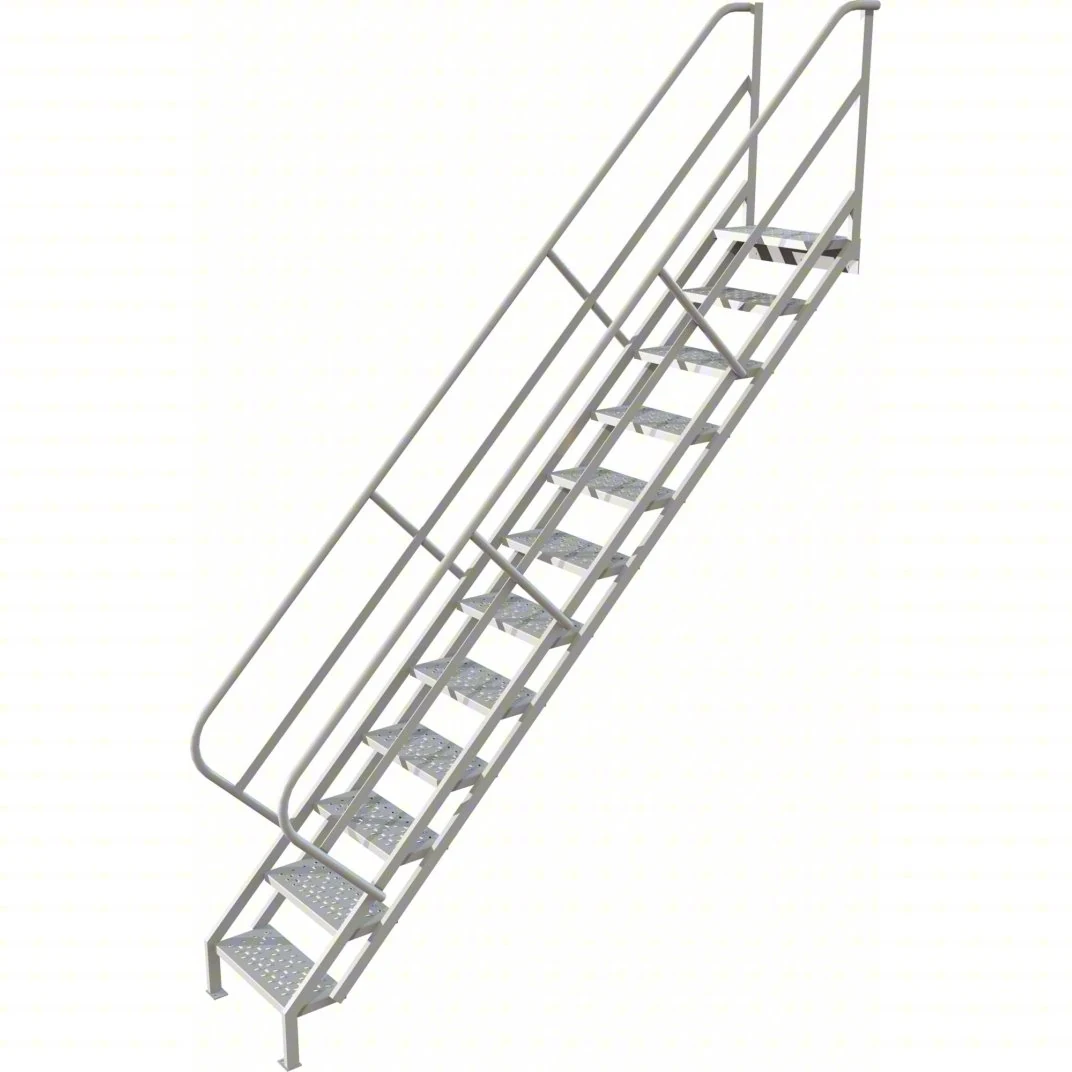 Tri-Arc 12-Step Stair Unit, 24" wide, 10" top step, 24" wide steps, 450 lb capacity