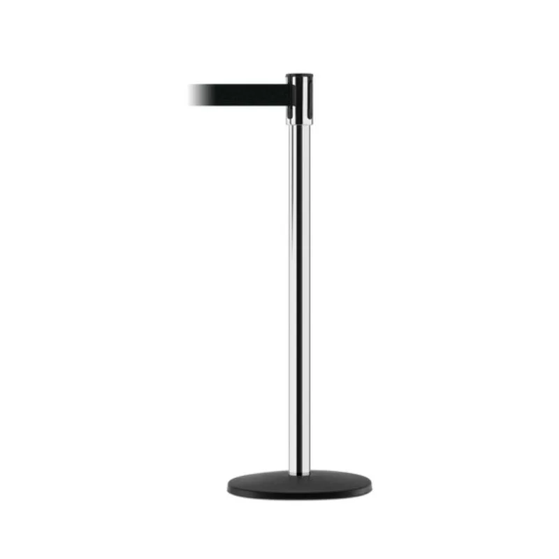 Vestil TSB-7B Steel Post With ABS Plastic Base Cover Tensabarrier