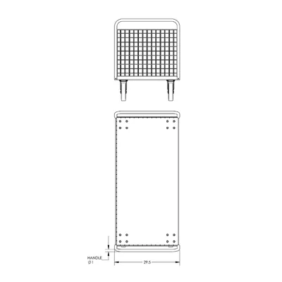Cage Cart F80118VCBL, 1,600 lb. Capacity