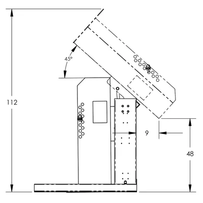 Drum Dumper F80160A0, 1,500 lb. Capacity