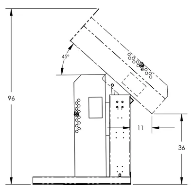 Drum Dumper F80163A3, 1,500 lb. Capacity