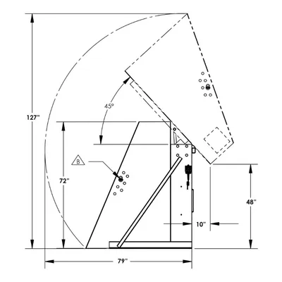 Box Dumper F80190A0, 2,000 lb. Capacity