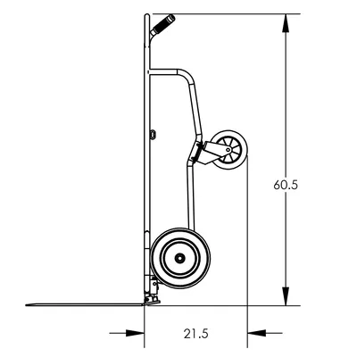 Hand Truck F80233C7, 600 lb. Capacity
