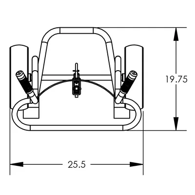 Drum Hand Truck F81600A9P, 1,000 lb. Capacity