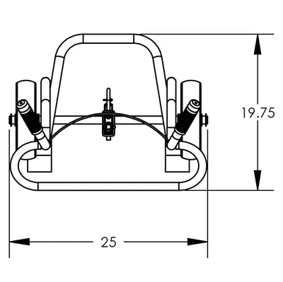 Drum Hand Truck F81895A3P, 1,000 lb. Capacity