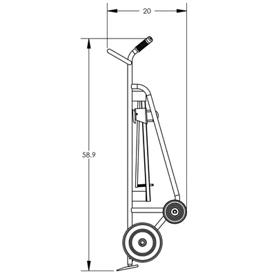 Drum Hand Truck F82845A2, 1,000 lb. Capacity
