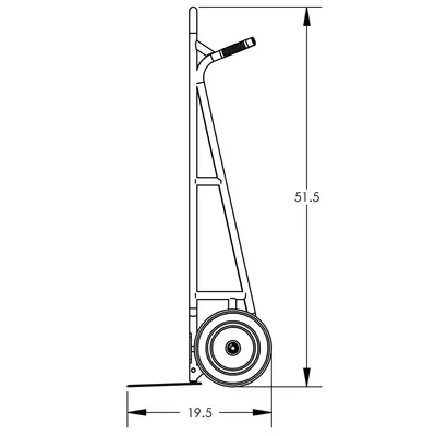 Hand Truck F83947A7, 600 lb. Capacity