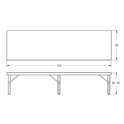 Steel Work Table F87863A7, 2,000 lb. Capacity