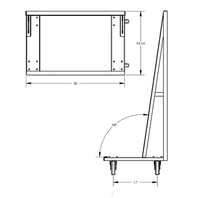 Valley Craft Heavy Duty A-Frame Cart 38x25x63 2,500 lbs. BP 2