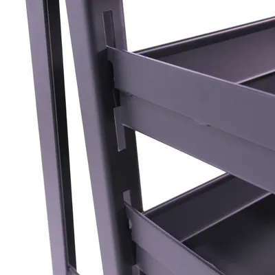 Valley Craft Heavy Duty A-Frame Cart (4) Large Trays 38x25x63 2,500 lbs. Side Rack