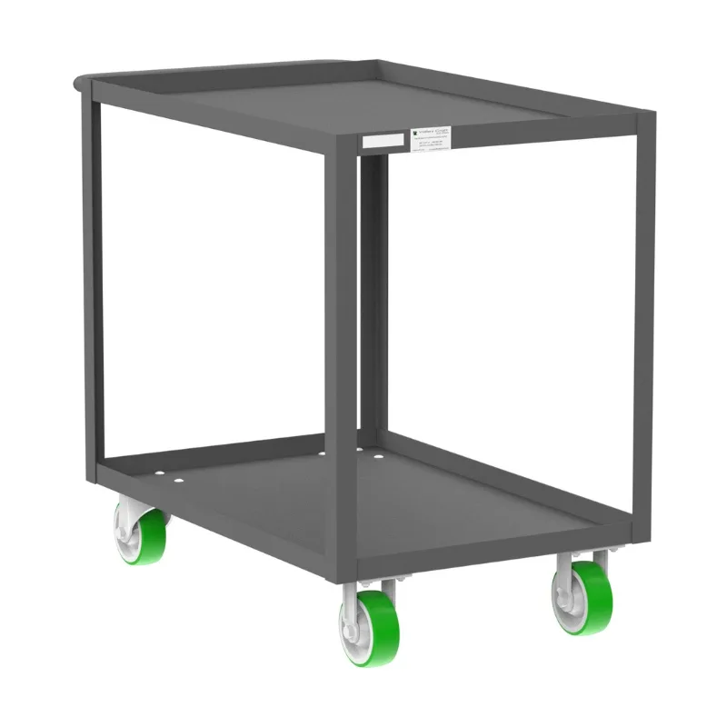 Valley Craft Gray 2-Shelf Utility Cart, 36x24x36 2,000 lbs.