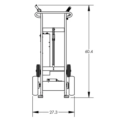 Drum Hand Truck F89484L, 800 lb. Capacity
