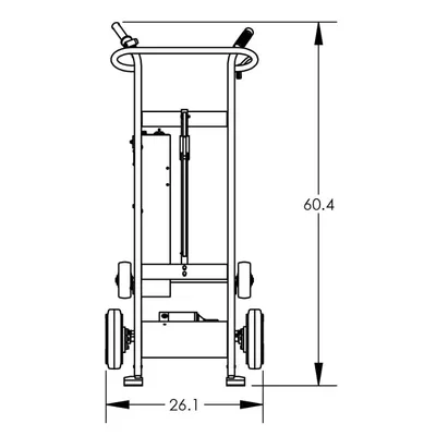 Drum Hand Truck F89503, 800 lb. Capacity