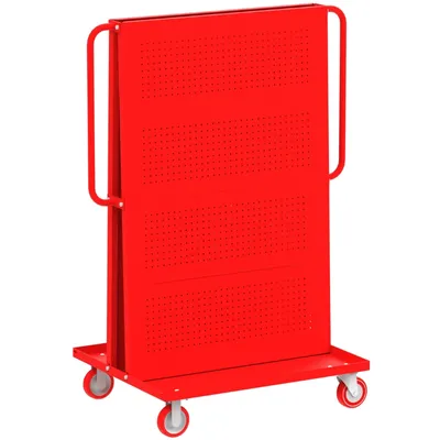 Valley Craft Red A-Frame Bin & Tool Cart 48”x30”x62” 1,000 lbs. Side 4