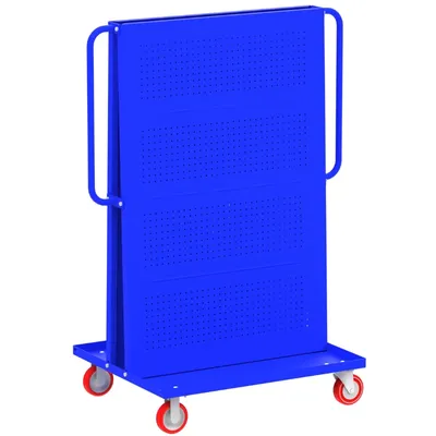 Valley Craft Blue A-Frame Bin & Tool Cart 36”x30”x62” 1,000 lbs. Side 4