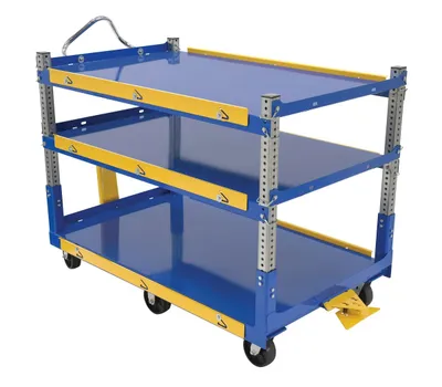 Vestil AEC-3660-3-GFN utility cart shown from an alternate angle