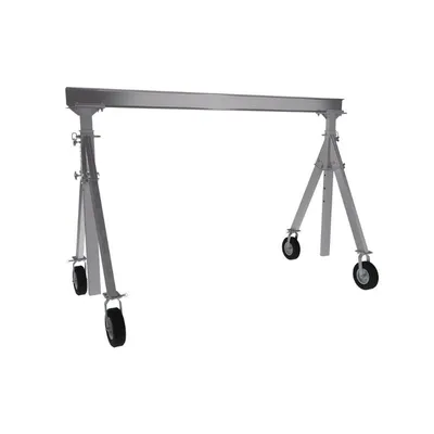 Vestil AHA-15-8-8-PNU Aluminum Adjustable Height Gantry Crane with Pneumatic Casters
