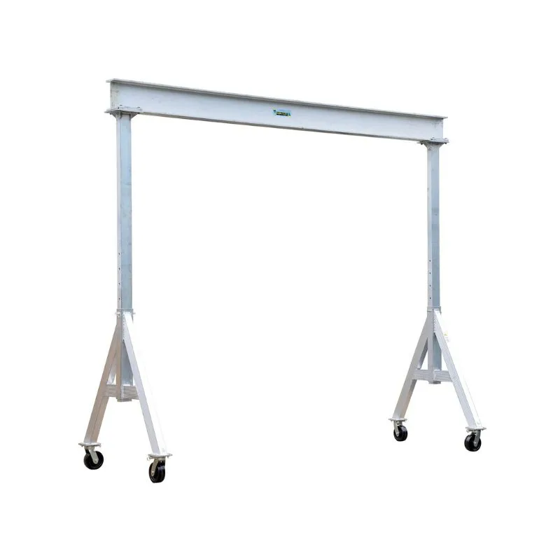 Vestil AHA-6-10-10 Aluminum Adjustable Height Gantry Crane with Phenolic Casters