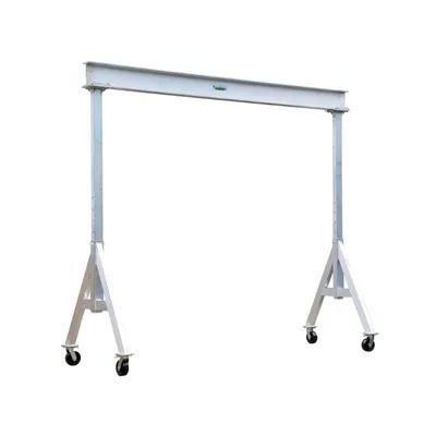 Vestil AHA-6-8-12 Aluminum Adjustable Height Gantry Crane with Phenolic Casters