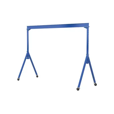 Vestil AHS-4-10-12-TLC Steel Adjustable Height Gantry Crane with Total Locking Glass Filled Nylon Casters