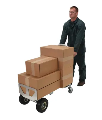 Vestil ALUM-CONV hand truck shown from an alternate angle