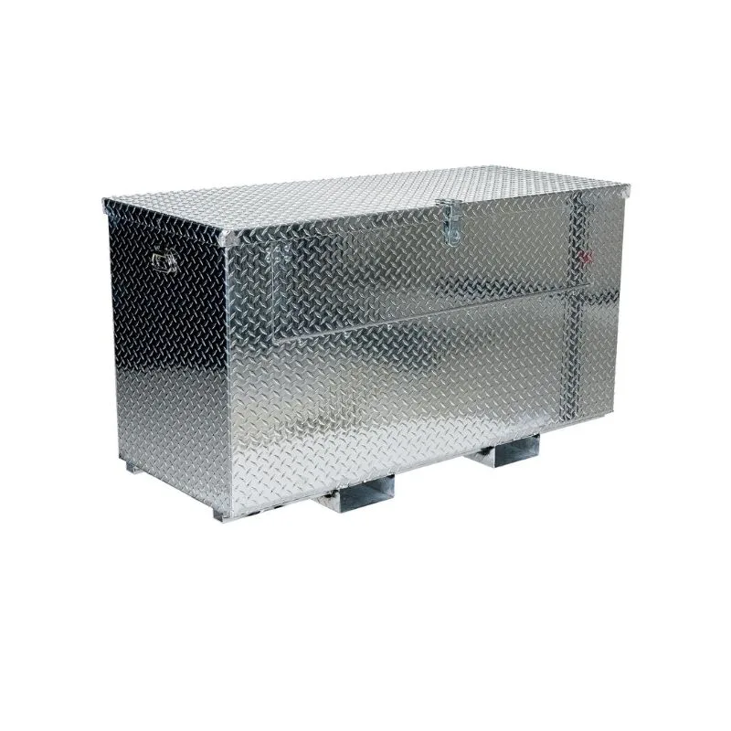 Vestil APTS-2448-F-FD Aluminum Portable Tool Box with Fold Down Front Door with Fork Pockets