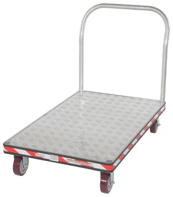 Vestil ATP-C-3048 Aluminum Heavy Duty Tread Plate Platform Truck
