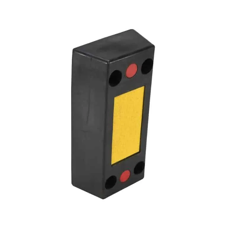 Vestil B-1224-6 Rubber Rectangle Molded Bumper
