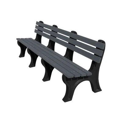 Vestil BEN-PECB-96-BKCH Recycled Plastic Economy Backed Bench
