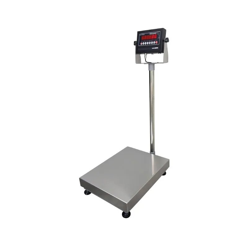 Vestil BS-915-1824-500 Steel Bench Scale with Stainless Steel Tray