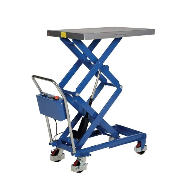Vestil CART-400-D-LA Steel Linear Elevating Double Scissor Cart