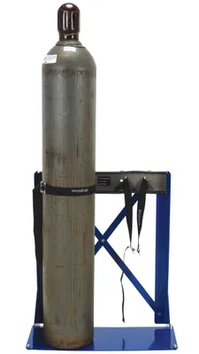 Vestil CB-S-2S Cylinder Bracket Stand 2 Cylinder Capacity Blue 5