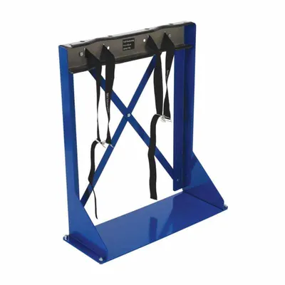 Vestil CB-S-2S Cylinder Bracket Stand 2 Cylinder Capacity Blue