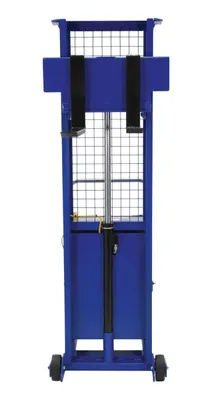 Vestil CBS-56-1-AC pallet stacker shown from an alternate angle
