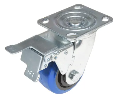 Vestil CST-BB-4X2ER-SWTB Elastic Rubber Swivel With Total Brake Caster