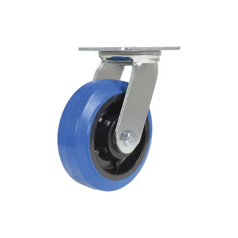 Vestil CST-BB-6X2ER-S Elastic Rubber Swivel Caster