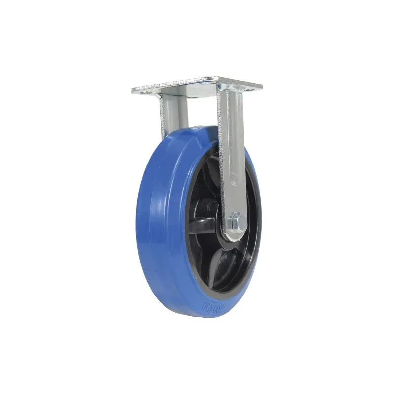 Vestil CST-BB-8X2ER-R Elastic Rubber Rigid Caster