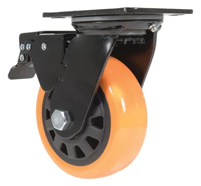 Vestil CST-BN-8X2PUP-SWB caster wheel shown from an alternate angle