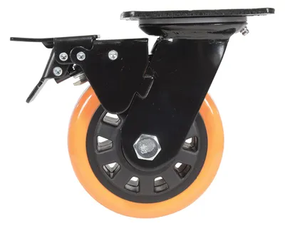 Vestil CST-BN-8X2PUP-SWTB caster wheel shown from an alternate angle
