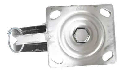 Vestil CST-CI-VG-8X2-S-4L Ductile Steel V-Groove Swivel 4