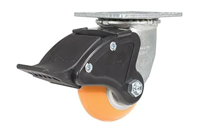 Vestil CST-F34-4X2SI-SWTB1Polyurethane Swivel With Total Brake Caster