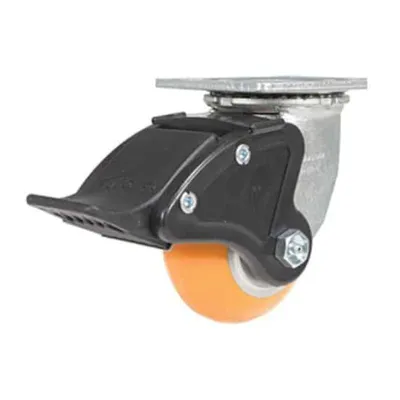 Vestil CST-F34-4X2SI-SWTB1 Polyurethane Swivel With Total Brake CasterΒ