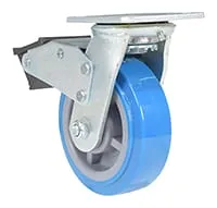 Vestil CST-KB-6X2PUP-SWTB caster wheel shown from an alternate angle