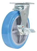 Vestil CST-KB-8X2PUP-SWB caster wheel shown from an alternate angle